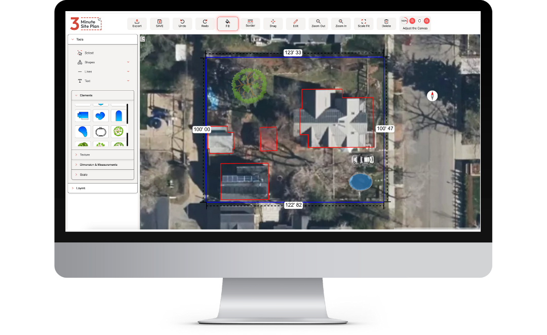 Design software for site plans
